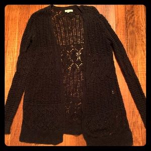 Navy blue knit sweater